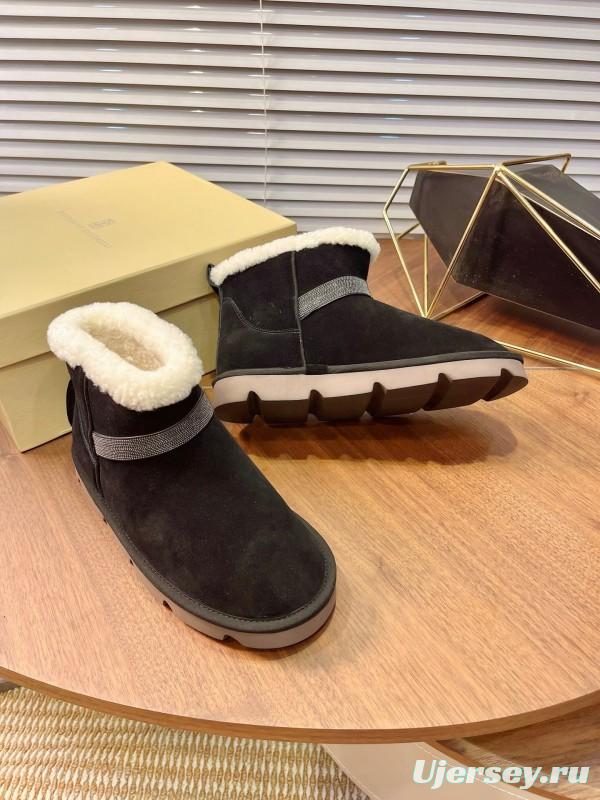 Brunello Cucinelli Winter New Snow Boots Sheepskin Buns Boots - AS00350