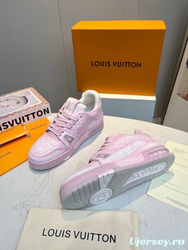 LV TRAINER Basketball Series Washed Sneakers - LY00430