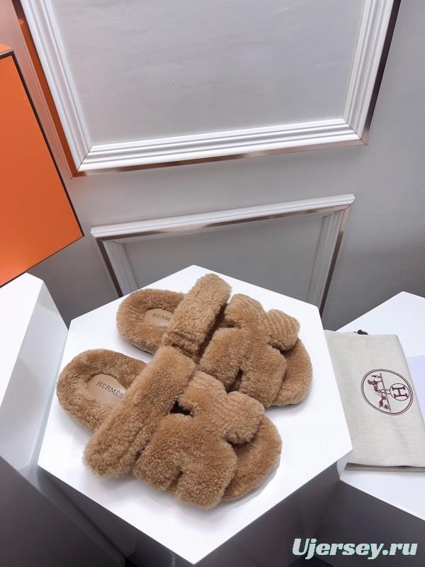 H Erjia Fur Slippers - LY00270