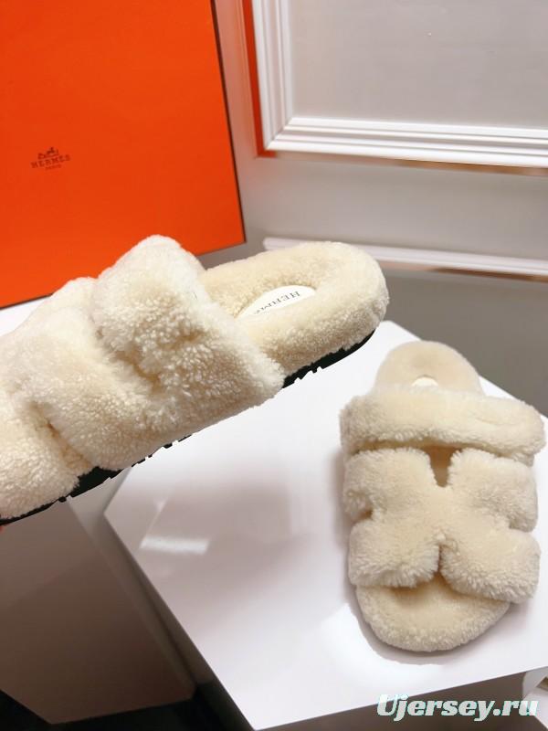 H Love Uncle Shoes Fur Slippers - LY00270