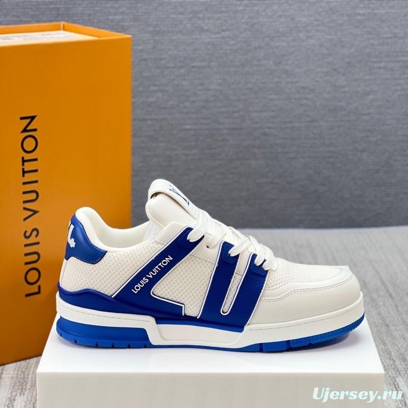 Louis Vuitton Trainer Sneaker Low 2025 SS New Colorway Unisex Casual Sports Basketball Shoes - LY00400