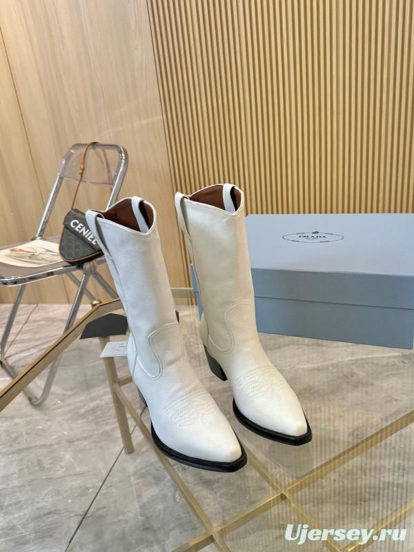 Prada Classic Pointed Toe Boots - LY00370/LY00440