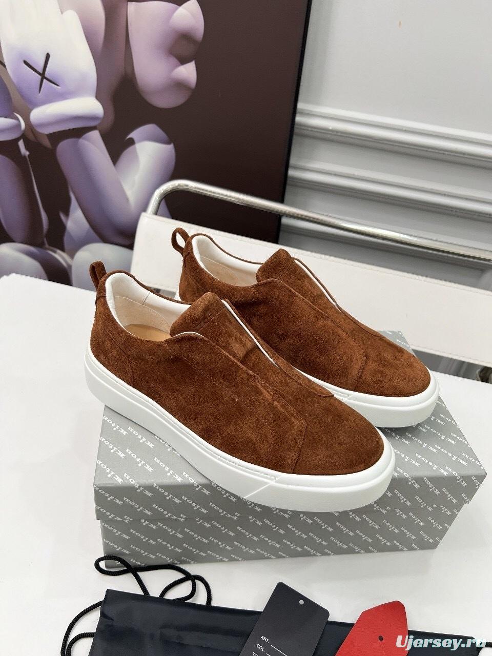 Kiton 2025/SS Slip-On Casual Men's Loafers - KFY00320