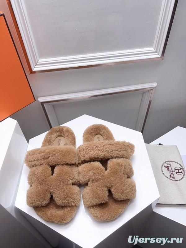 H Erjia Fur Slippers - LY00270