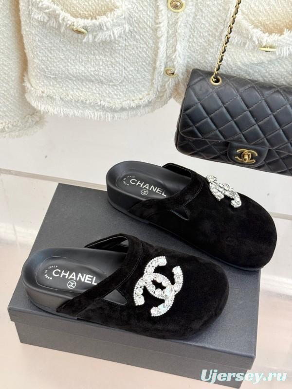 Chanel Classic CC Rhinestone Birkenstock Sandals - KFY00280