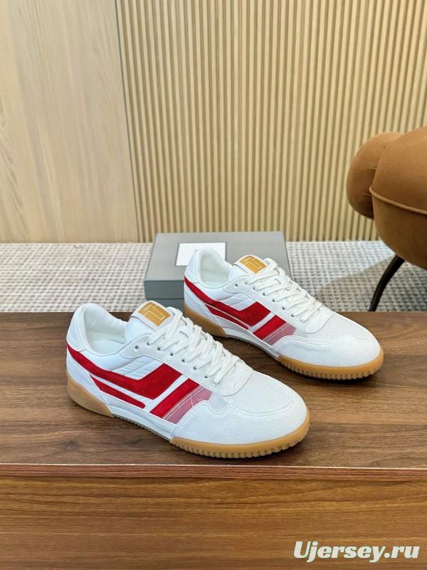 TOM FORD 2025 SS Casual Shoes with Classic Color Blocking and Imported Leather Insole - AS00350