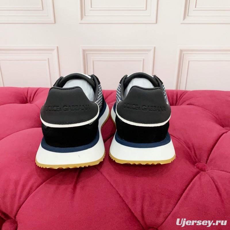 Dolce & Gabbana 2025 Spring Summer Collection Luxury Embroidered Logo Sneakers - AS00300