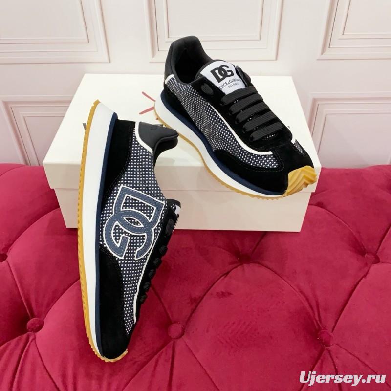 Dolce & Gabbana 2025 Spring Summer Collection Luxury Embroidered Logo Sneakers - AS00300