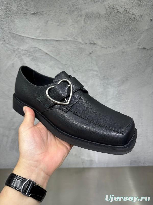 Adidas 2025 SS Square Toe Derby Shoes with Chain Buckle - KFY00420