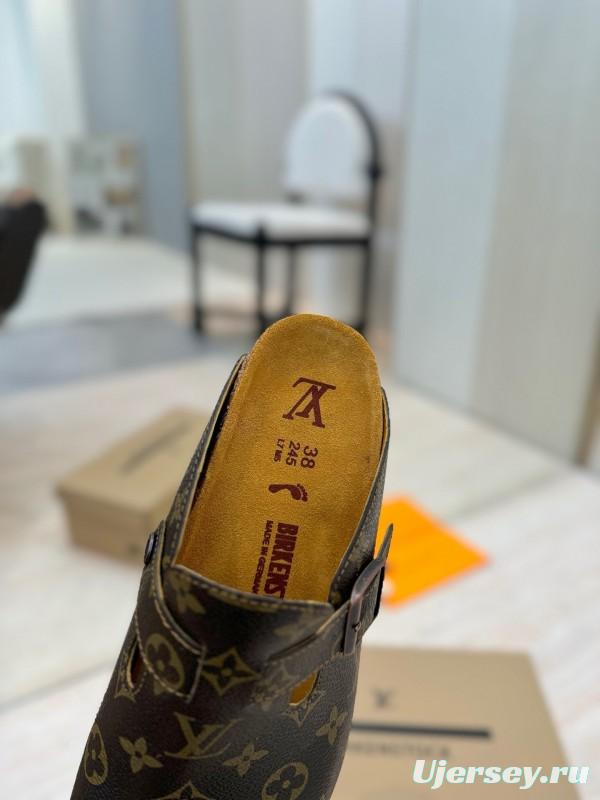Louis Vuitton Boston Closed-Toe Soft Sole Mule Slippers - KFY00300