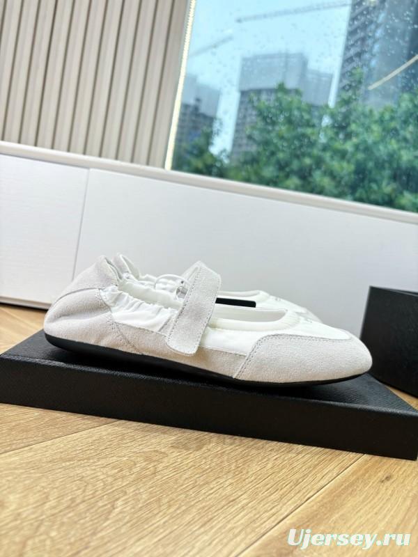 Prada Metal Toe Thin Sole Training Shoes Casual Sneakers - LY00260