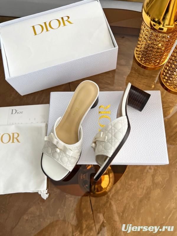 Dior Dway High Heel Sandals with Embroidered Logo - LY00270