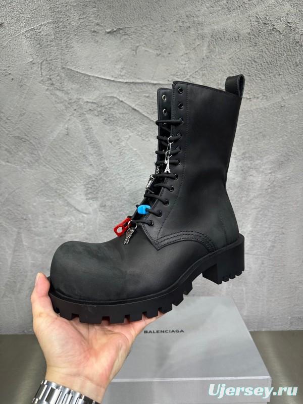 Adidas 2025 SS Men's Lace-Up Boots with Slightly Asymmetrical Round Toe - KFY00560