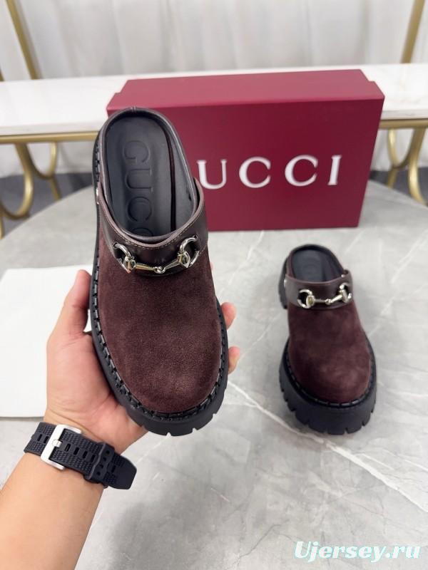 Gucci GG Platform Loafers with Lug Sole - KFY00280