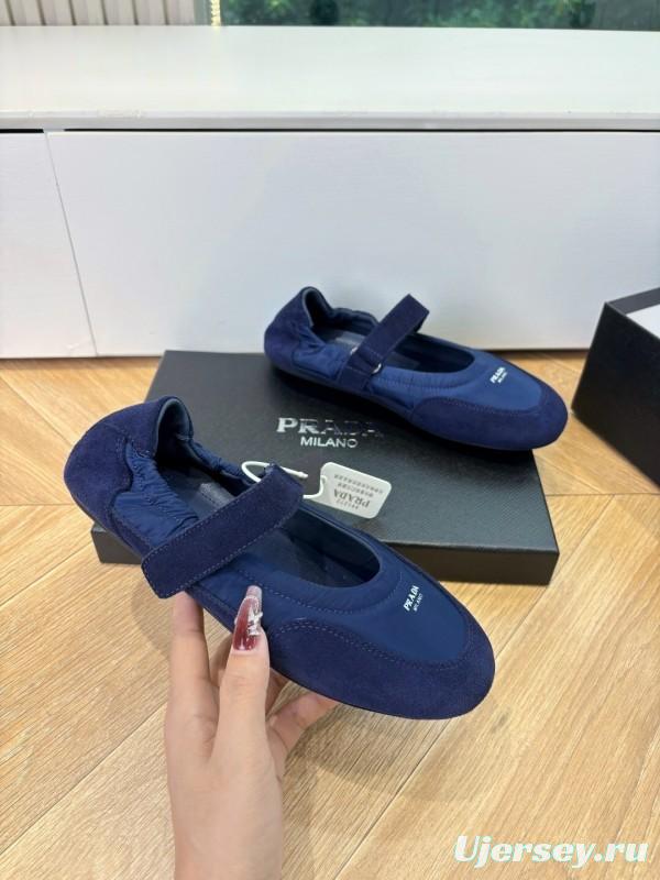 Prada 2025/SS Metal Toe Thin Sole Training Shoes Casual Footwear - LY00260