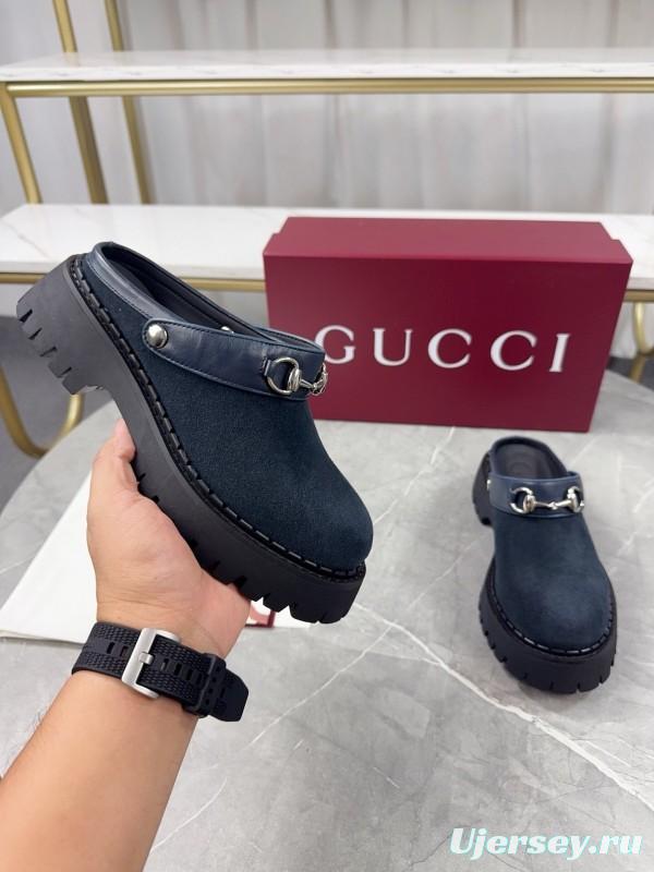 Gucci GG Platform Loafers with Lug Sole - KFY00280