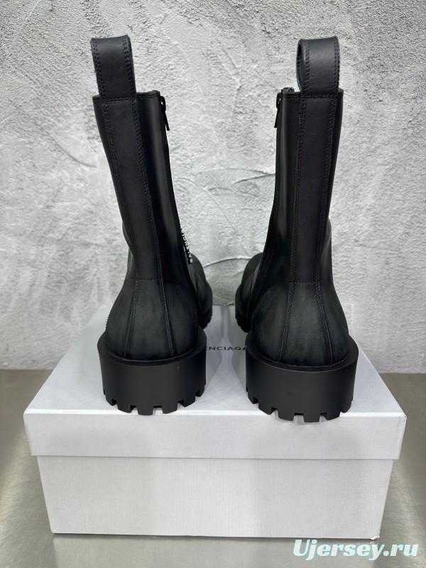 Adidas 2025 SS Men's Lace-Up Boots with Slightly Asymmetrical Round Toe - KFY00560