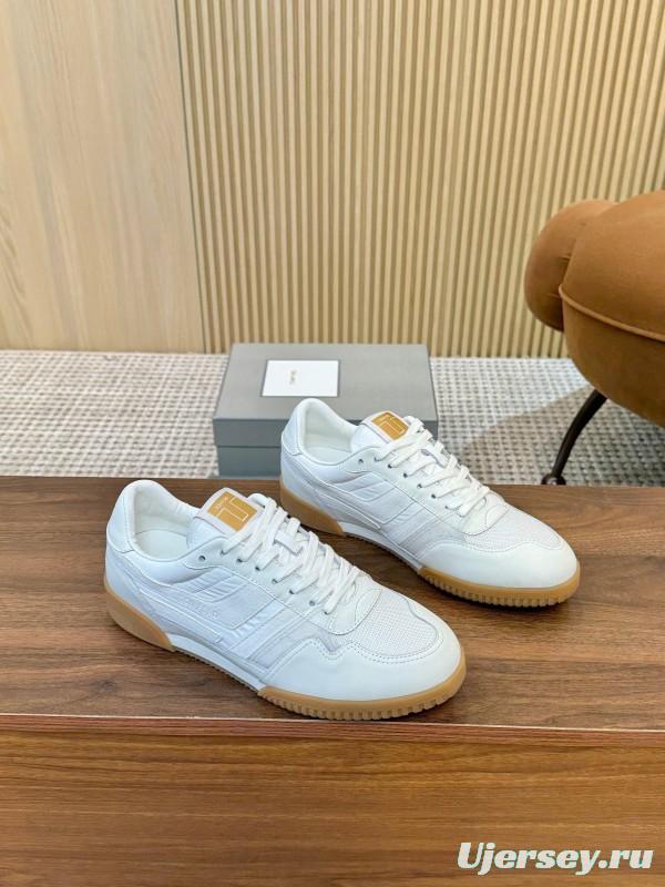 Tom Ford 2025 SS Casual Sneakers with Classic Color Blocking and Imported Leather Insole - AS00350