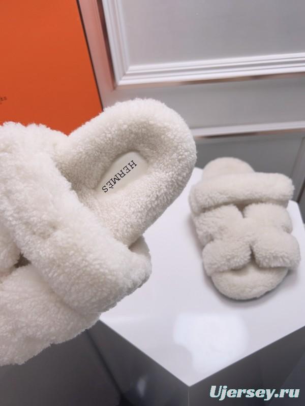 H Love Erjiu Fur Slippers - LY00270