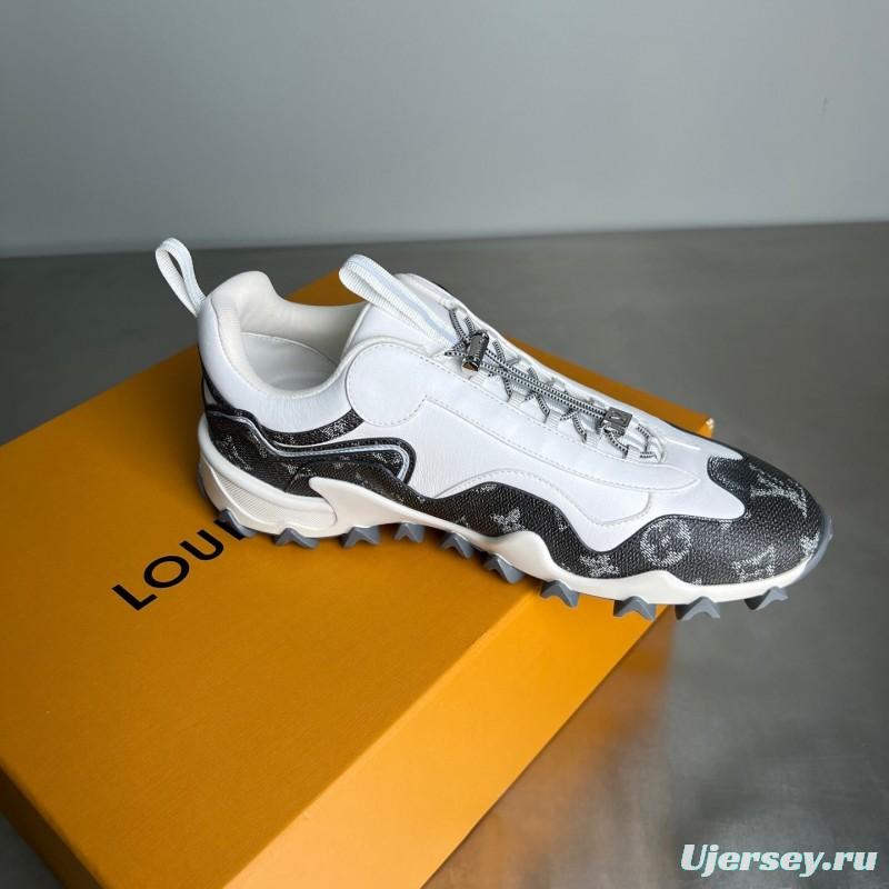 LV RUSH Calfskin Metal LV Circle Accessory Slip-Resistant Low-Top Casual Lifestyle Shoes - YC