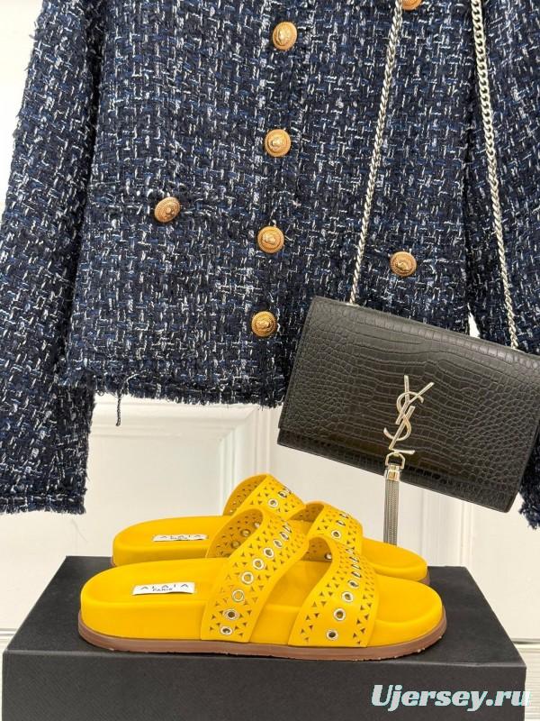 Alaia 2025SS Hollow-Out Casual Sandals - KFY00260