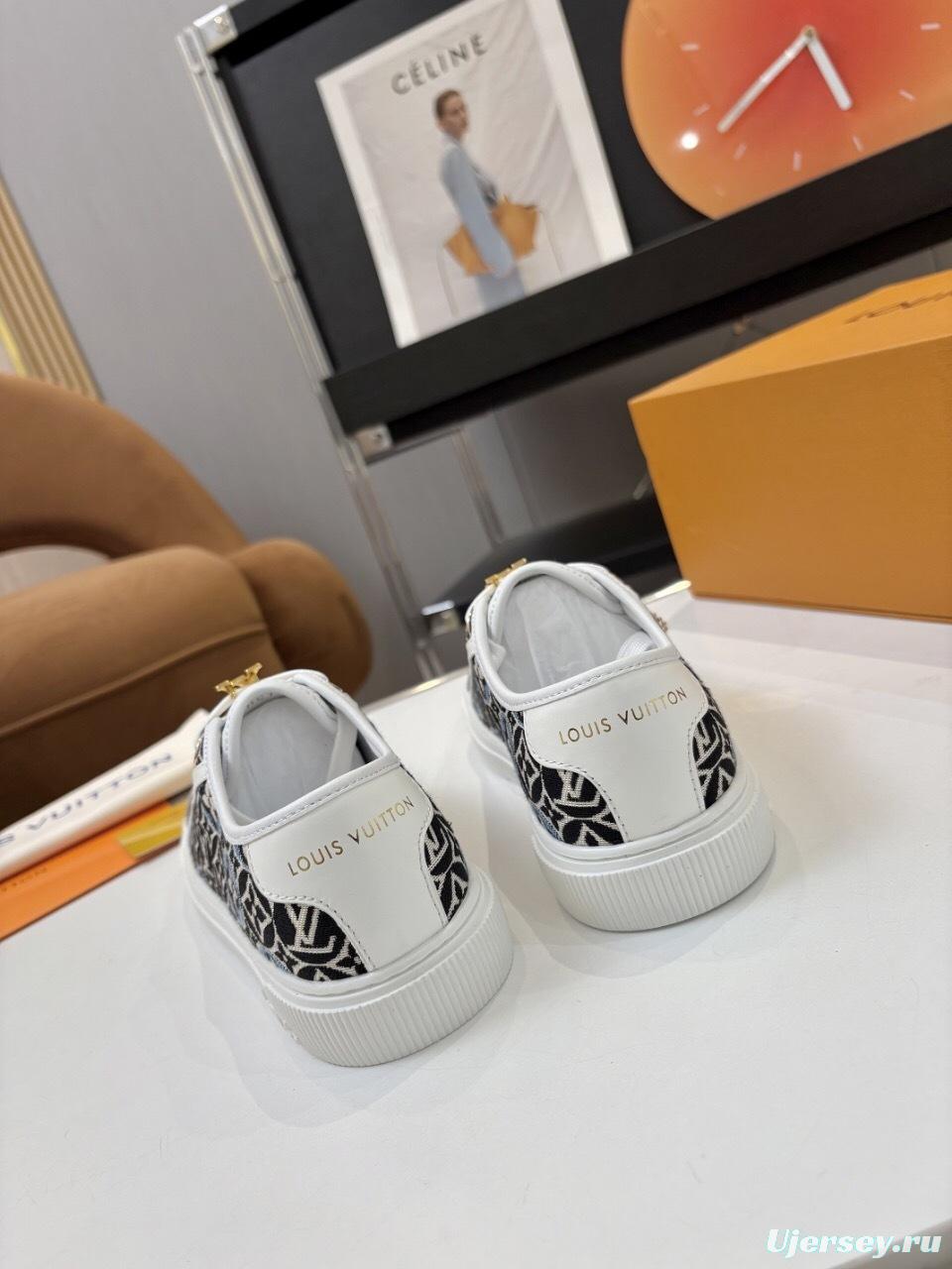 Louis Vuitton Lagoon Series Denim Sneakers with Buckle - AS00300