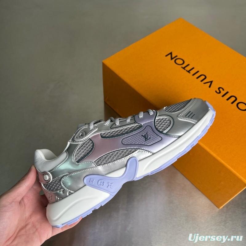 L v Olympia Round Toe Lace-Up Low Top Casual Lifestyle Shoes - YC