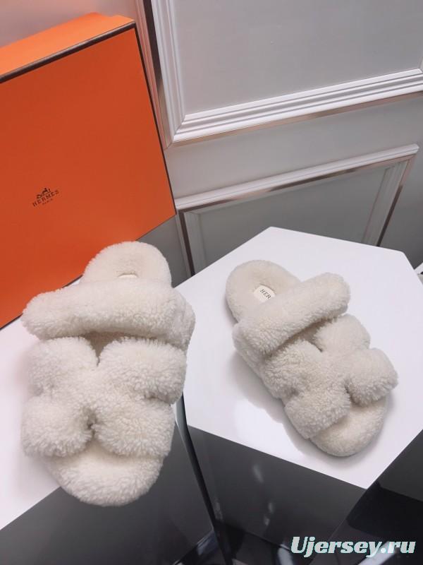 H Love Erjiu Fur Slippers - LY00270
