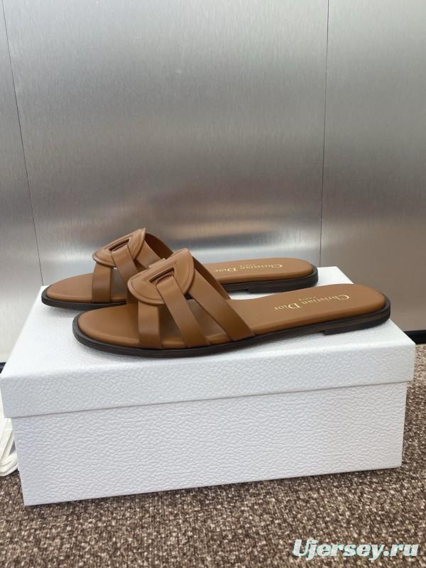 Dior D-Club Jelly Color Hollow Layered Cross Strap Women Sandals - KFY00280