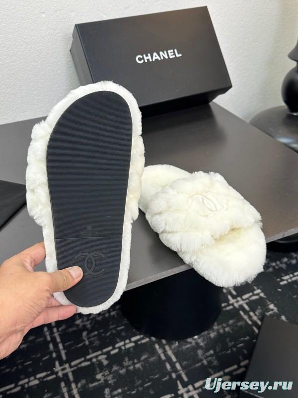 Chanel 2025SS Fashion Fur Slippers - LY00250