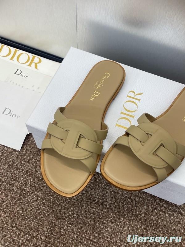 Dior D-Club Jelly Color Hollow Layered Cross Strap Women's Sandals - KFY00280