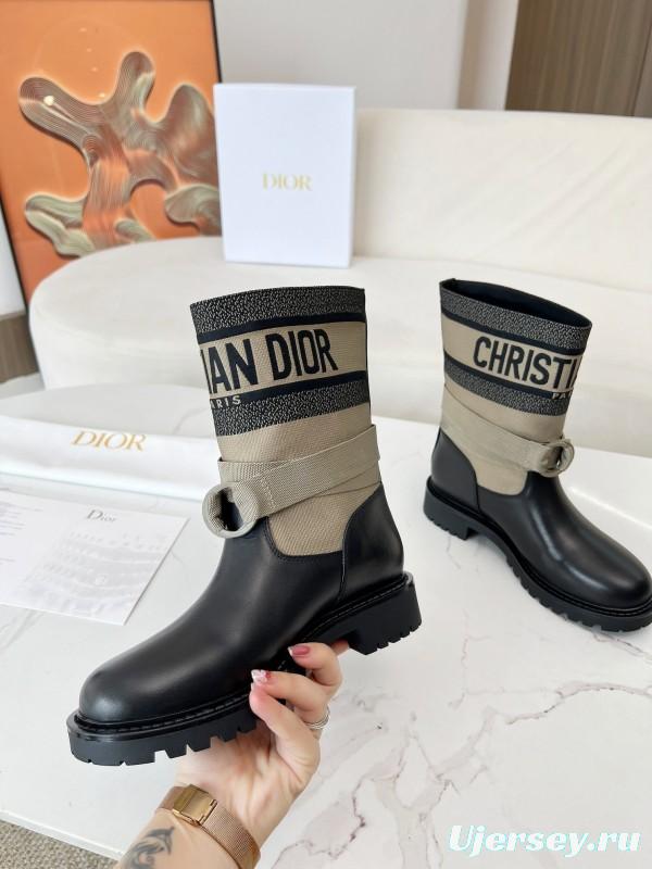 Dior 2025/SS Autumn Winter Boots Retro Work Boots Slip-On - LY00320