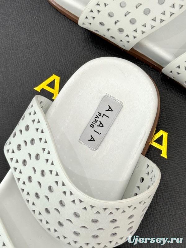 Alaia Spring Summer 2025 Laser-Cut Openwork Casual Sandals - KFY00260