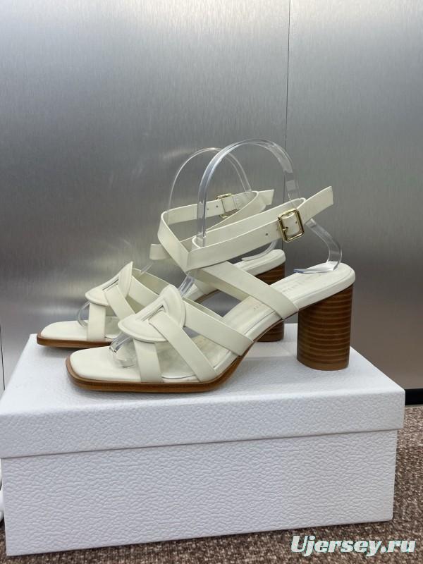 Dior D-Club Spring Summer New Jelly Color Hollow Layered Cross Strap High Heel Women Shoes - KFY00290