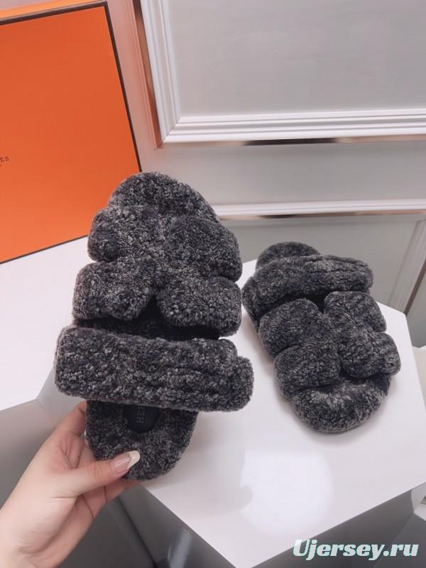 H Erjia Fur Slippers - LY00270