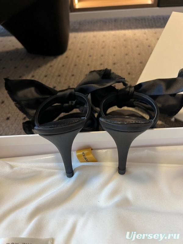 The Row 25ss Handwoven Bow Mule Sandals - KFY00280