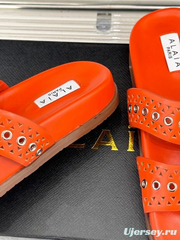 Alaia Spring Summer 2025 Laser-Cut Casual Sandals - KFY00260