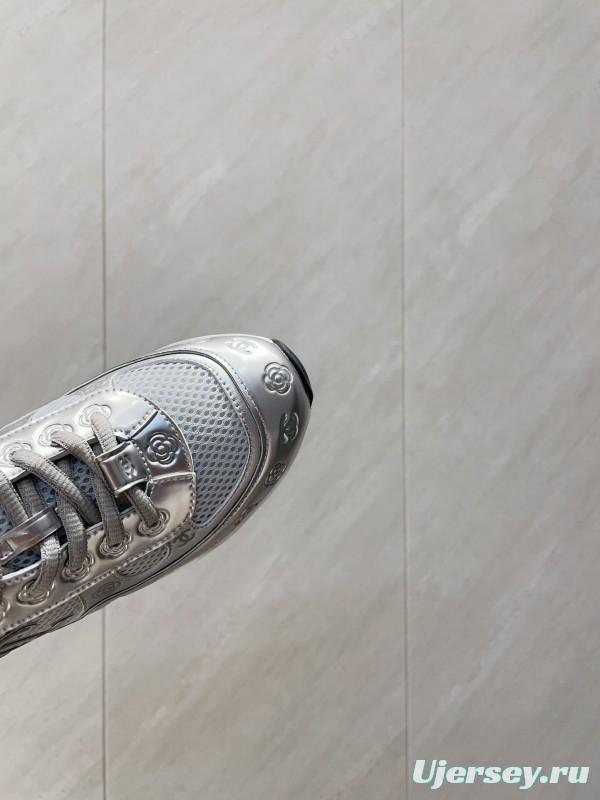 Chanel Silver Horn King II Casual Series Sports Shoes - KFY00330
