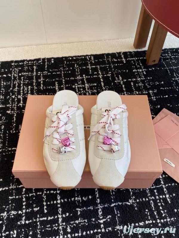 MiuMiu 2025 SS Early Spring Slip-On Trainer Loafer - KFY00295