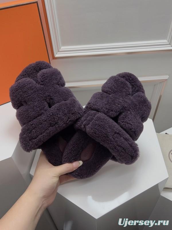H ERLING Mao Slippers 2025 SS Collection Genuine Fur Comfort - LY00270