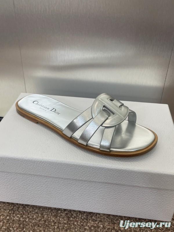 Dior D-Club Jelly Color Hollow Layered Cross Strap Women's Sandals - KFY00280