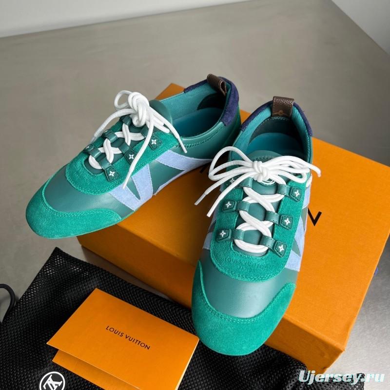 Lv Sneakerina 2025 SS Ballet Flat Low-Top Lace-Up Casual Shoes - YC