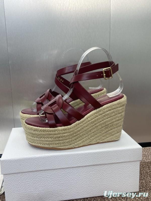 Dior D-Club Jelly Color Hollow Layered Cross Strap Platform High Heel Women Shoes - KFY00290