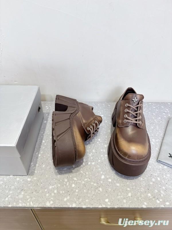 Smfk 2025 SS Collection Platform Derby Shoes with Thick Sole - LY00260