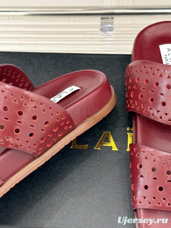 Alaia Spring Summer 2025 Laser-Cut Openwork Casual Sandals - KFY00260