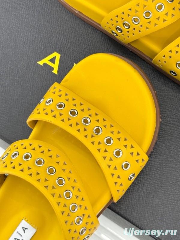 Alaia 2025SS Hollow-Out Casual Sandals - KFY00260