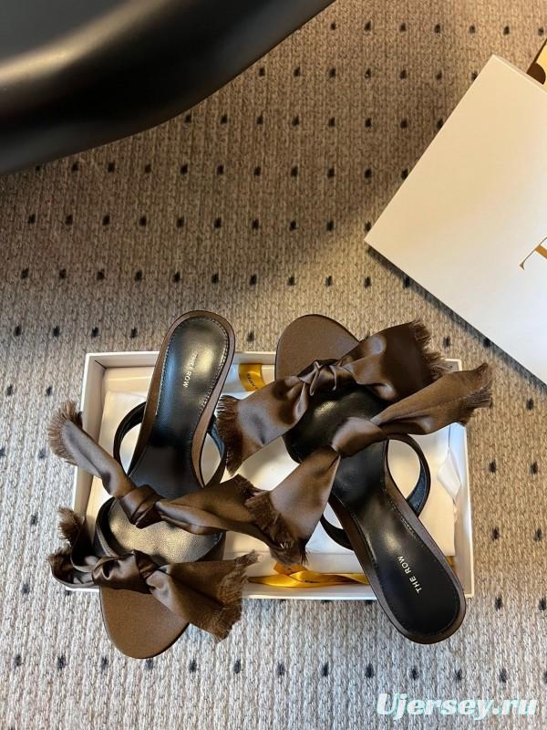 The Row 25ss Handwoven Bow Slippers - KFY00280