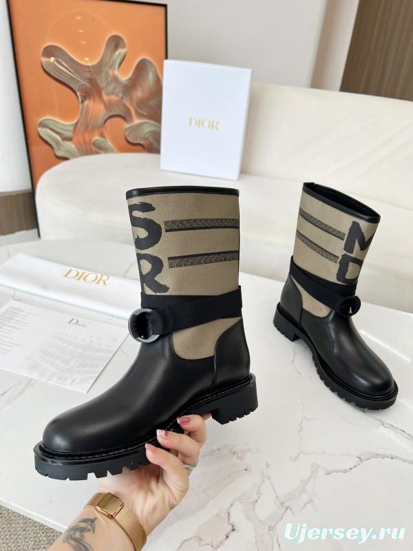 Dior 2025/SS Autumn Winter Boots Retro Work Boots Slip-On - LY00320