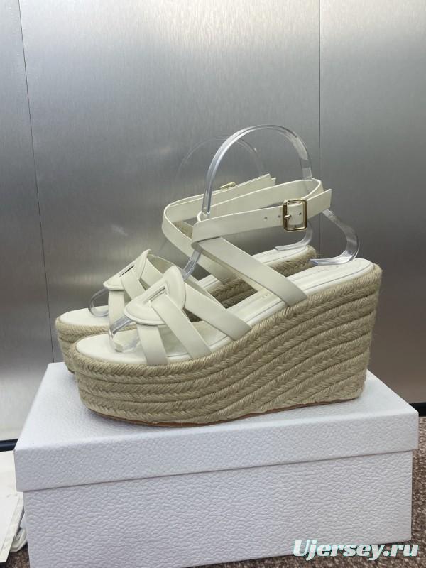 Dior D-Club Jelly Color Hollow Layered Cross Strap Platform High Heel Women Shoes - KFY00290