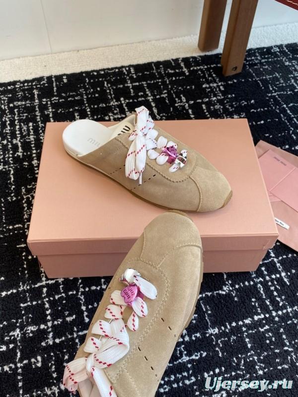 MiuMiu 2025 SS Slip-On Trainer Casual Shoe - KFY00295